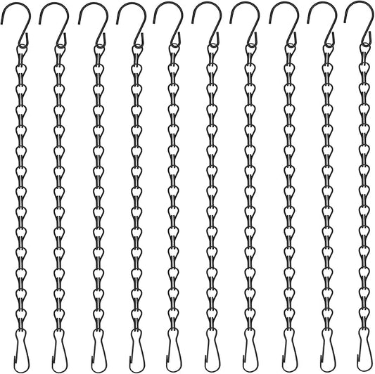 Chain for Hanging Plants,10 Pack 12.5-Inch Garden Plant Hangers for Hanging Bird Feeders,Planters,Lanterns,Wind Chimes, Chalkboards, and Ornaments.Small Chains Perfect for Indoor and Outdoor Decor