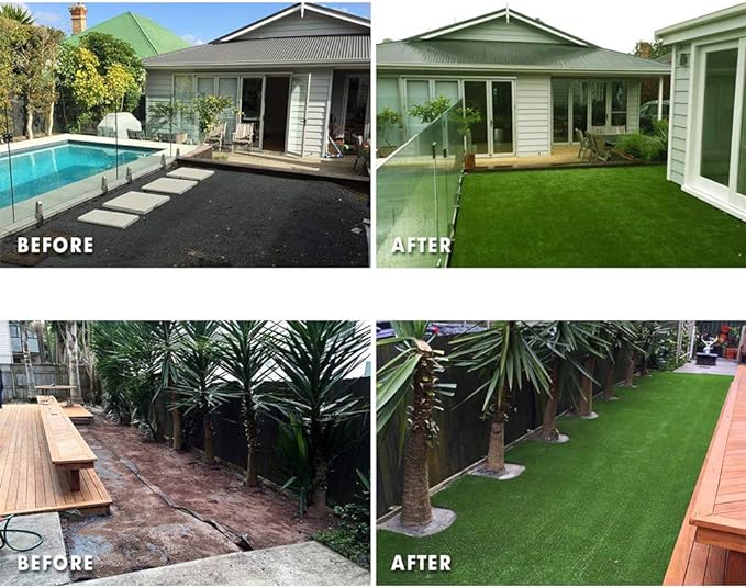 Petgrow Synthetic Artificial Grass Turf 3FTX27FT for Indoor Outdoor Dog Synthetic Grass Mat, Party Wedding Christmas Balcony Garden Astro Turf Rug,Drainage Holes Faux Fake Grass Rug Carpet for Pets