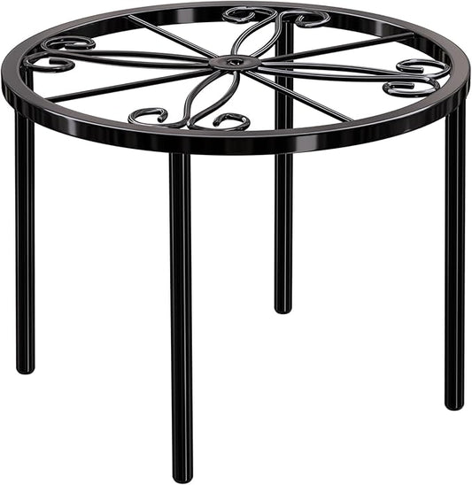 Plant Stand 1 PCS-7.9 IN Flower Pot Stand Plant Rack for Indoor and Outdoor Courtyard Gardens Black