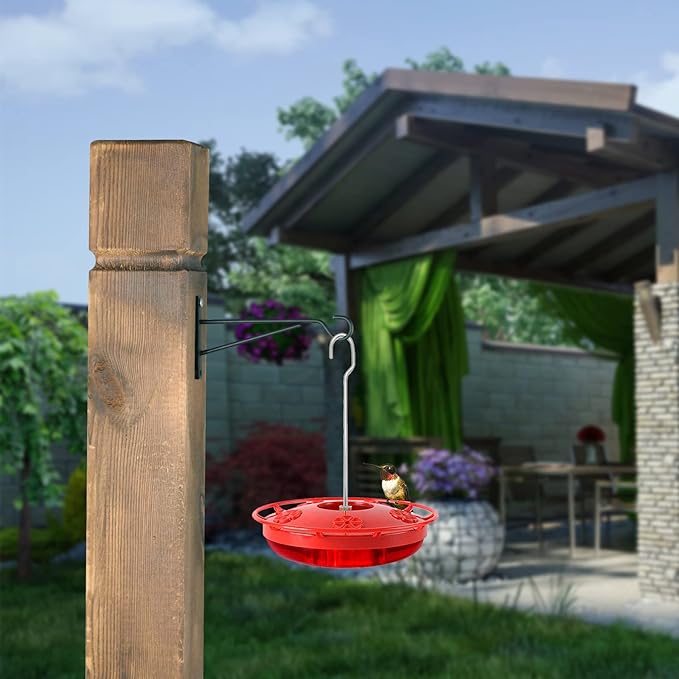 8" Hanging Plant Hooks, 6 Pack Hanging Basket Bracket Wall Hooks, Plant Hangers Outdoor for Fence, Lantern,Wind Chime