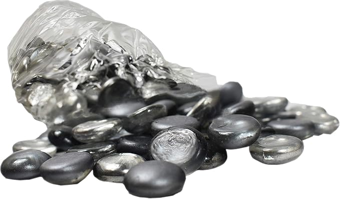 Around 2 Pounds of Decorative Stones Perfect for Aquariums, Vase Fillers, Table Scatter, Scrapbooking and Much More! Beautiful Gems! (Panacea Grey Mix)