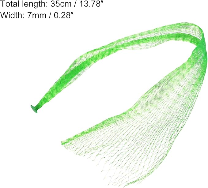 MECCANIXITY 100 Pack Watermelon Nets 13.78 Inch Hanging Melon Hammocks Reusable Fruit Net Bag for Garden Green