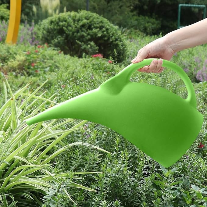 Watering Can for Indoor and Outdoor Plants - 1/2 Gallon - Green