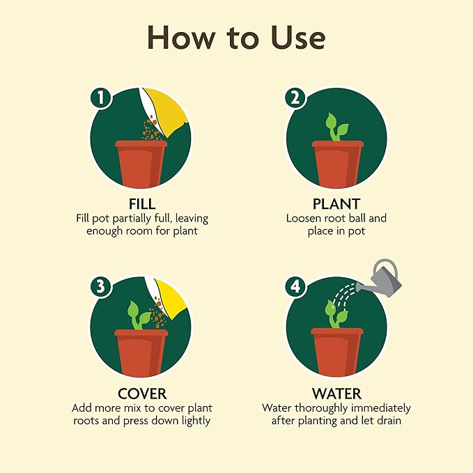 Miracle-GRO Organic Outdoor Potting Mix, for Outdoor Container Plants, Contains Quick-Release Natural Fertilizer, OMRI Listed, 16 qt., 2-Pack