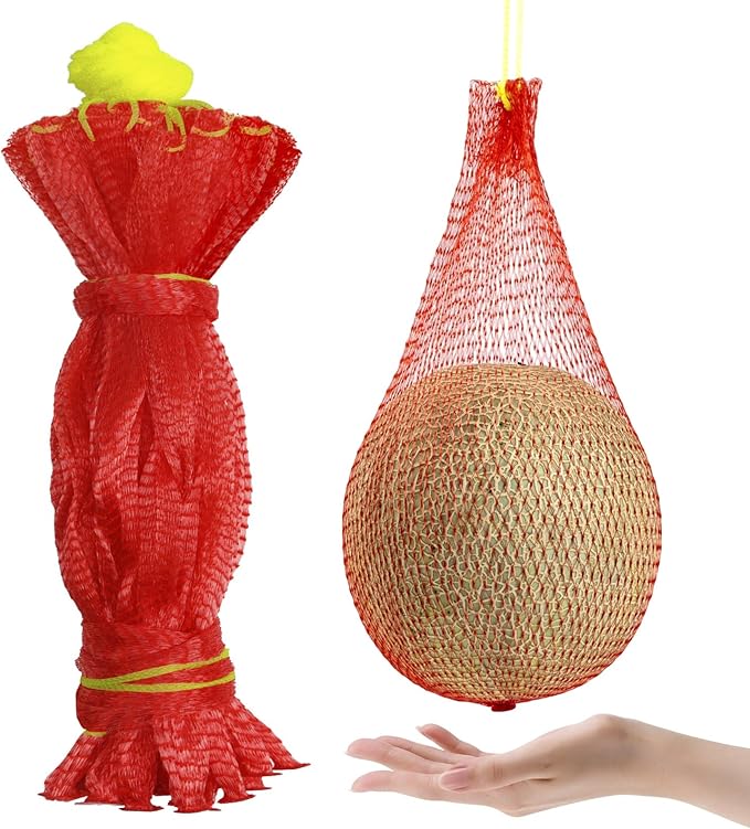 Melon Hammock Watermelon Nets, 14inch 50pcs Heavy Duty Watermelon Net for Garden Melon Net for Trellis Vertical Garden Growing, Honeydew Melon Nets with Drawstring(16-22lbs)