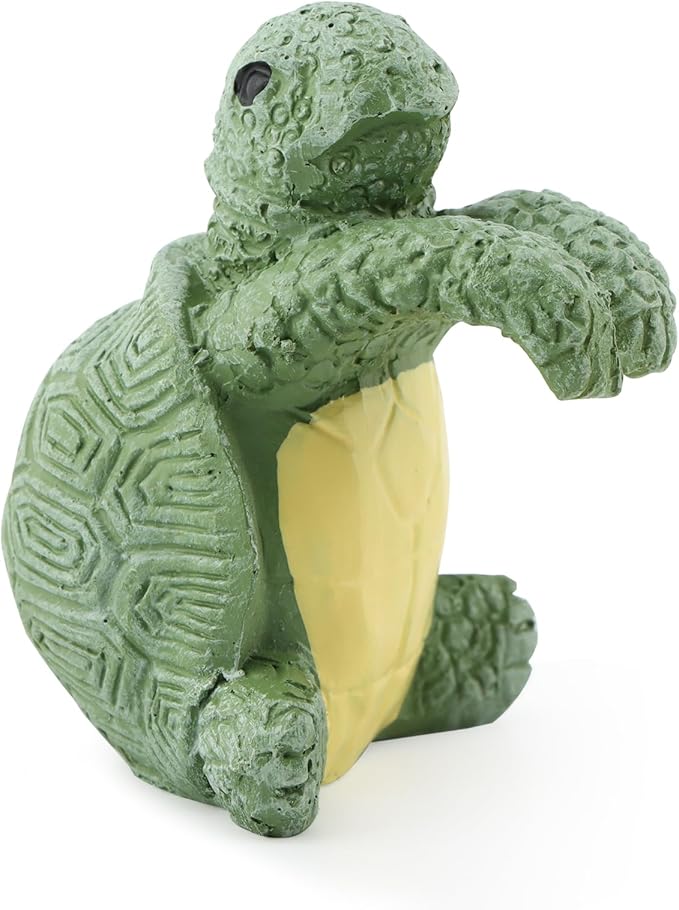 Flower Pot Decorations – Realistic Resin Turtle Statue, Pot Hugger & Hanging Ornament | Lifelike Climbing Design for Garden, Aquarium & Home – Patio Decor Essential