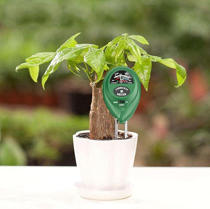 Atree Soil pH Meter, 3-in-1 Soil Tester Kits with Moisture,Light and PH Test for Garden, Farm, Lawn, Indoor & Outdoor (No Battery Needed)