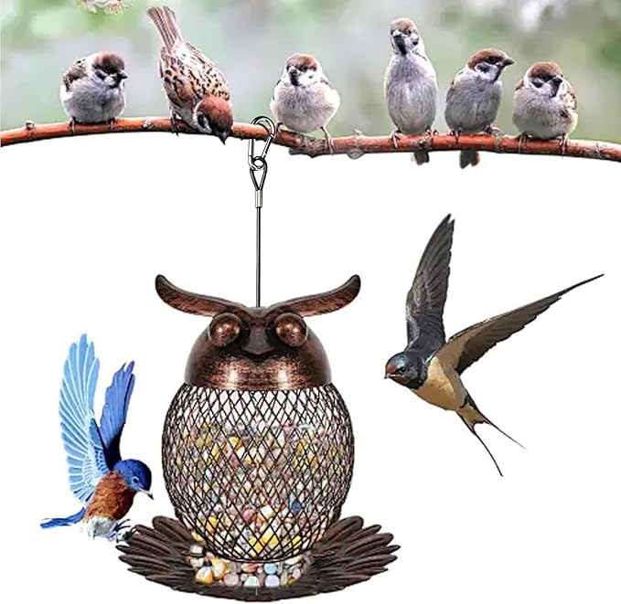 6 Piece Hanging Steel Cable with Loop Hooks 18 Inch Suspension Chain Rope for Bird Feeders Trees Planters Lanterns Outdoor Camping Yard Decor Black
