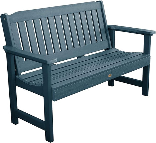 highwood Lehigh Garden Bench, 5 Feet, Nantucket Blue