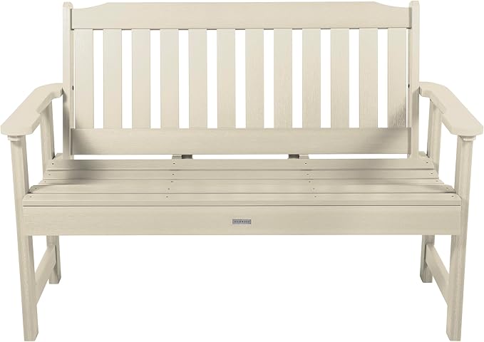 Highwood AD-BENW2-WAE Lehigh Garden Bench, 4 Feet, Whitewash