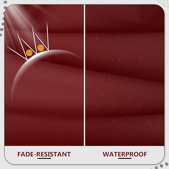 24" x 24" x 6" Outdoor Deep Seat Cushions Set - 6 Set Waterproof & Fade Resistant Patio Furniture Replacement Cushions, Non-Slip Outdoor Cushions Fit Loveseats, Couches, Chairs, and Sofas.