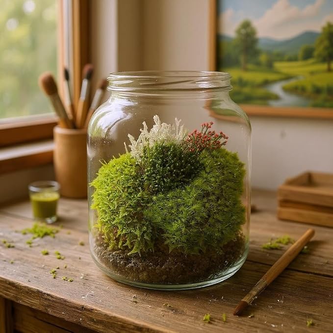 Super Fairy Garden Assortment Moss and Lichen for Terrarium, 6"x9" Bag