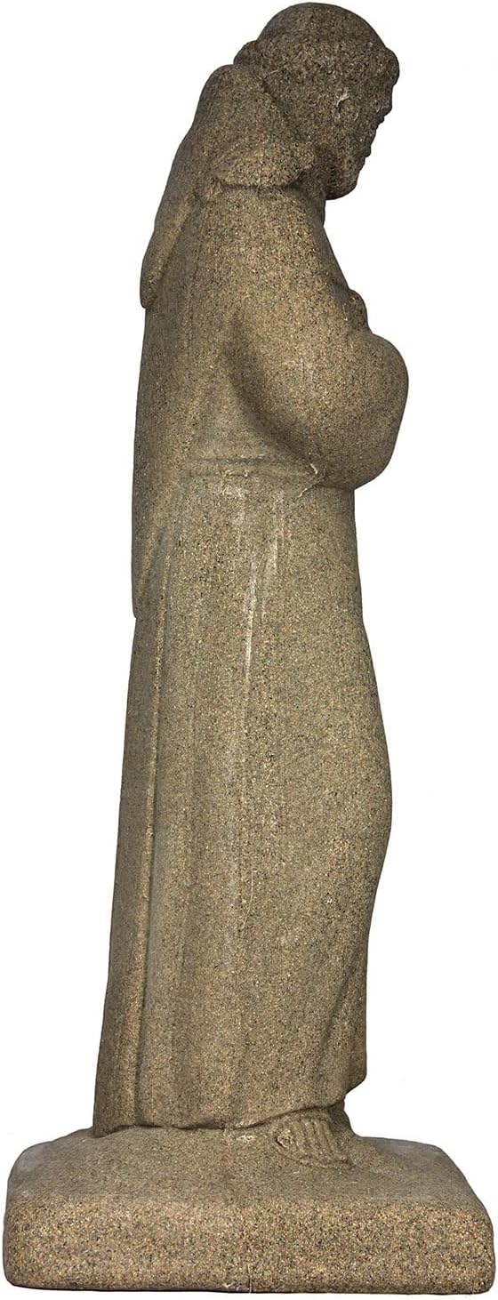 Emsco Group 2230-1AZ Saint Francis Statue – Natural Sandstone Appearance – Made of Resin – Lightweight – 29” Height
