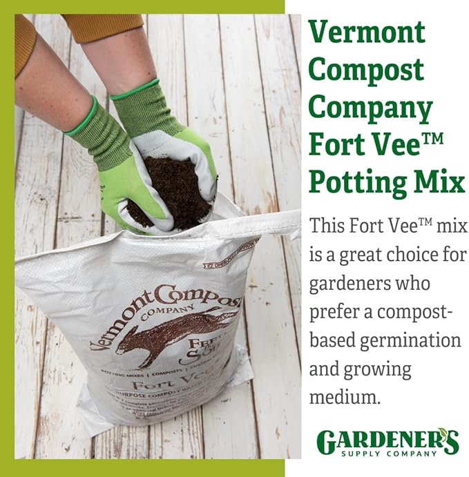 Fort Vee Organic Potting Mix | High-Nutrient Compost-Based Soil for Indoor & Outdoor Container Seed Starting, Plants & Vegetable Gardening | 20 Quarts