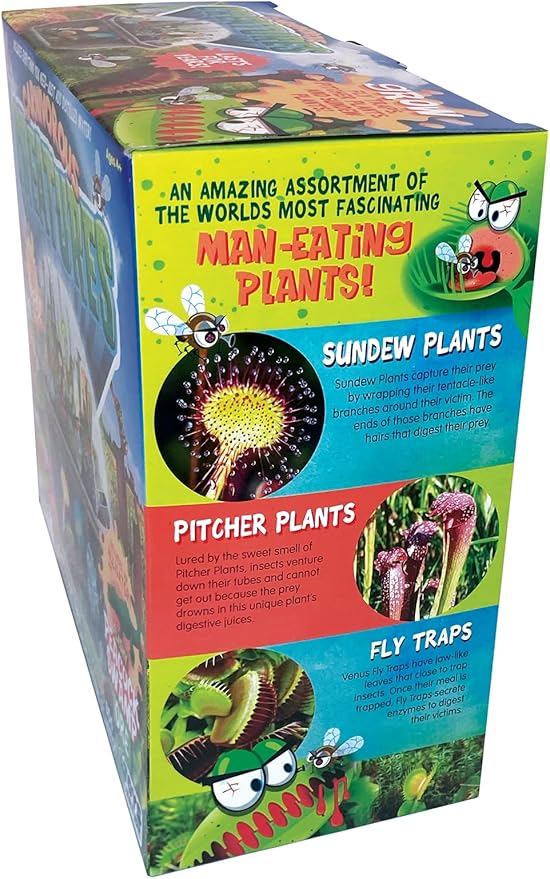 Toys by Nature Biosphere Carnivorous Creatures Terrarium Starter Kit with Complete Supplies to Grow Meat-Eating Plants! Ideal for Indoor Home Plant and Creative Displays