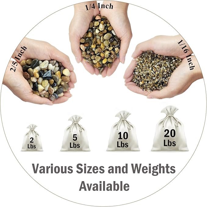 2 lbs Aquarium Sand. 1/16 Inch Fish Tank Coarse Sand Pea Gravel for Substrate, Terrariums, Vase, Plant, Soil Cover and Outdoor Landscaping
