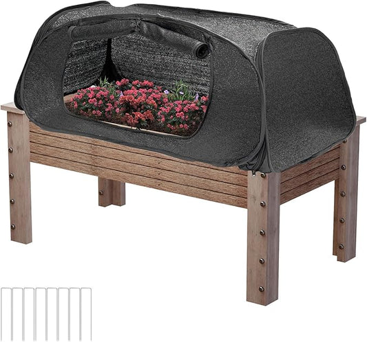 Garden Cover for Raised Beds 45“ x 22” x 16" Pop-Up Mesh Plant Garden Bed Cover For Vegetables, Seedlings, Fruits, Frost Protection, Outdoor Gardening Bird and Animal Barrier Greenhouse Cover