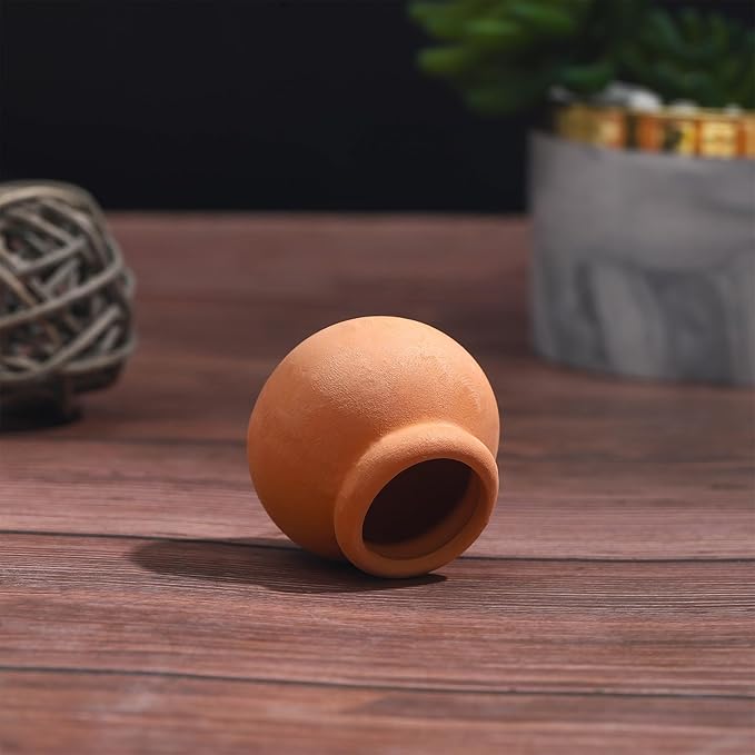 ONEST 10 Pieces Miniature Tiny Clay Pots Mini Flower Pottery Planter for DIY Garden Plants Office Home Decoration