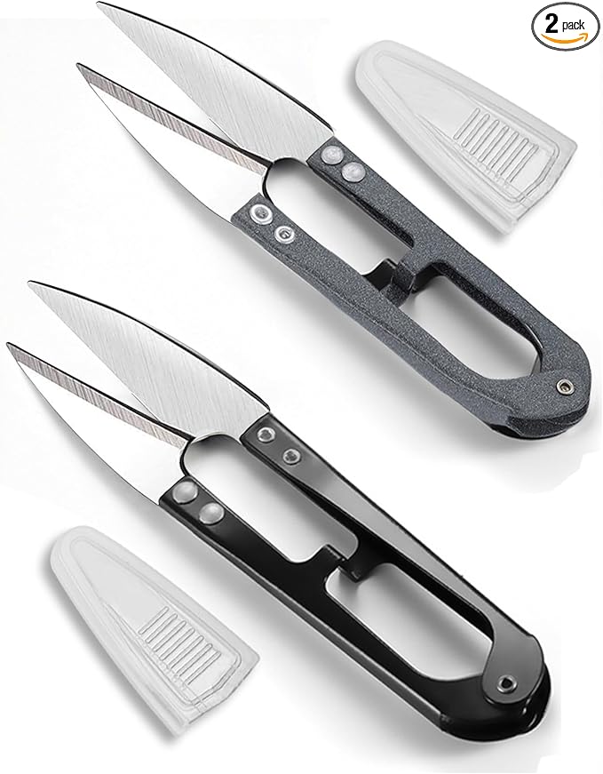 2 Pcs Bonsai Pruning Scissors for plants, Mini plant trimmers & Sewing Snips for Bud Leaves Flowers Stitch Embroidery Knitting DIY Crafts