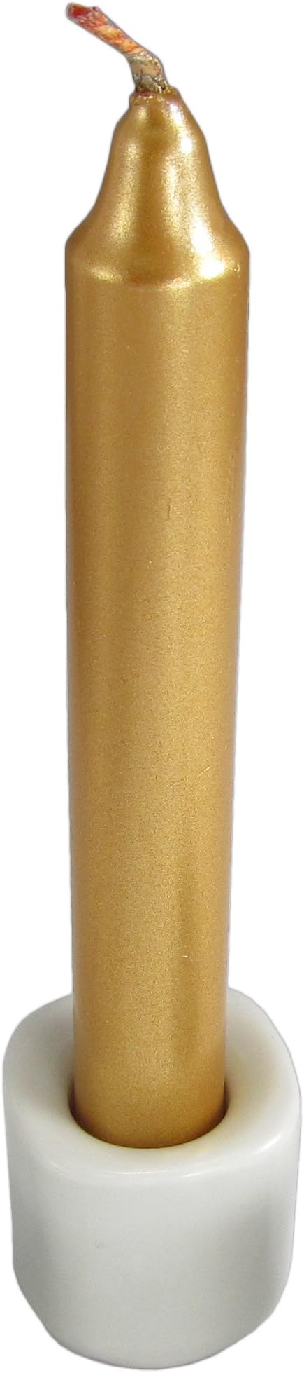 AzureGreen White Ceramic Chime Candle Holder