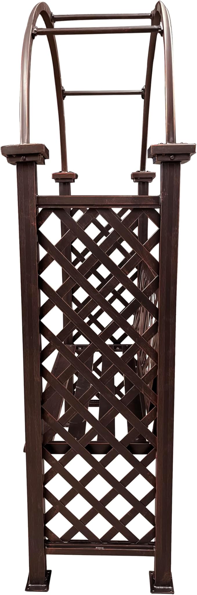 Oakland Living Bronze Aluminum Garden Arbor Arch with 2-Seater Bench
