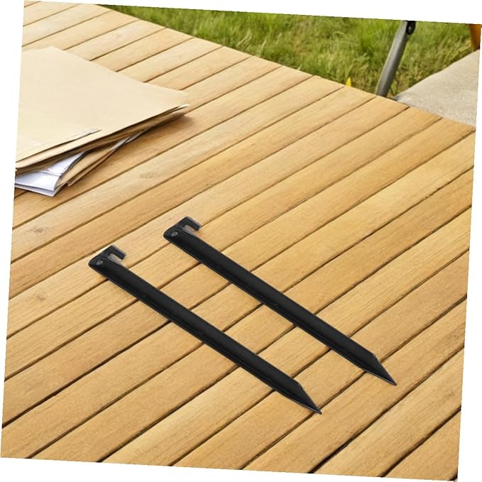 12 Pcs Outdoor Tent Ground Nails Heavy Duty Plastic Canopy Stakes Camping Tent Accessories for Lawn, Garden, Beach, and Picnic Use