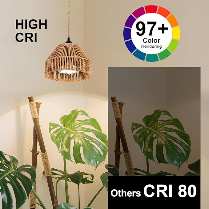 30W Suspended Indoor Plant Growth Light, 24-Hour Cycle Timer, 4000k Full Spectrum LED, Suitable for Large Tall Plants, Gardens, Flowers, and greenhouses, Suspended Plant Pendant Light