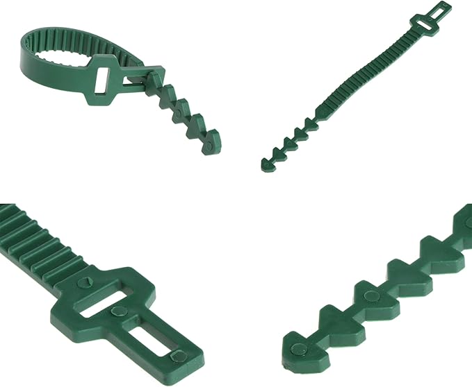 8 PCS Tree Stake Support Bands, Tree Straps for Staking,Heavy Duty Adjustable Interlock, Reusable Garden Plants Shrub Ties 9.4 inch