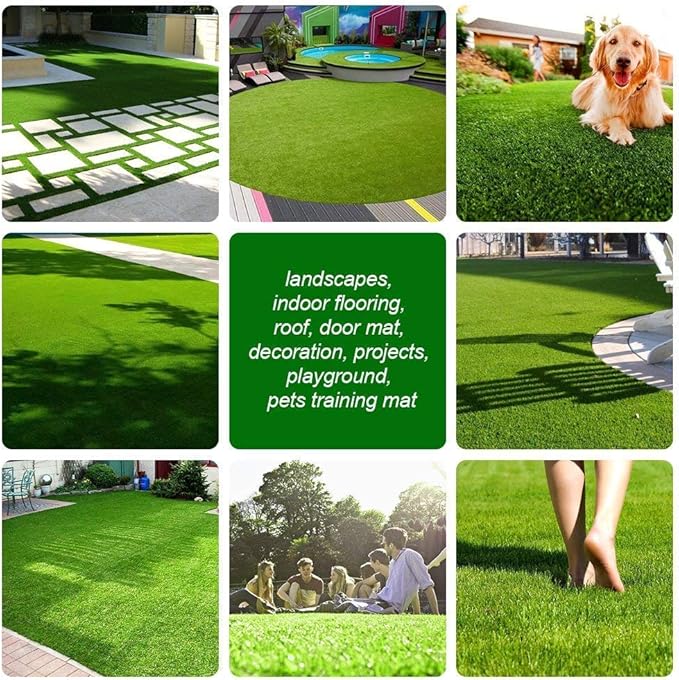 Realistic Artificial Grass Turf Lawn- 1FTX70FT(70 Square FT),1.38inch Height Indoor Outdoor Rug Garden Lawn Landscape Synthetic Grass Mat