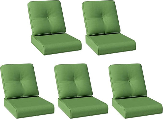 Joyside Outdoor Chair Cushions Set, 22x25/22x24 Inch Patio Furniture Deep Seat Cushions, Water Resistant & Thick Cushion, Outdoor Replacement Cushions for Seat and Sofa