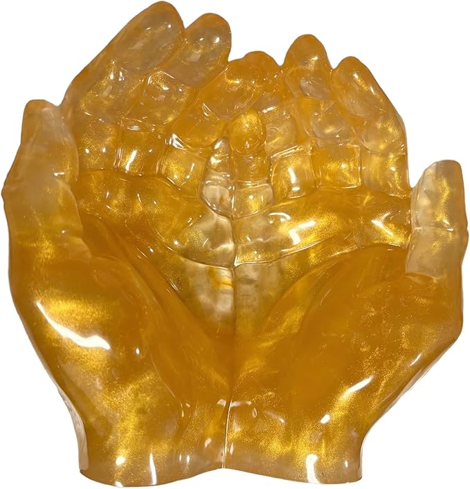 Generic Cupped hands planter/trinket holder (Gold)