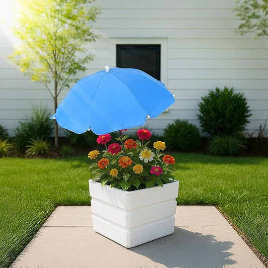JOLVAK Plant Umbrellas for Outdoor Plants,Adjustable Garden Shade Umbrella for Potted Plants & Garden Beds from Direct Sunlight