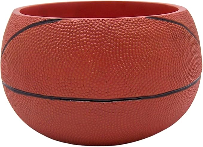 Wowser Basketball Shaped Planter Pot, Home & Garden Decor, Sports Theme Planter, 6.5 Inches