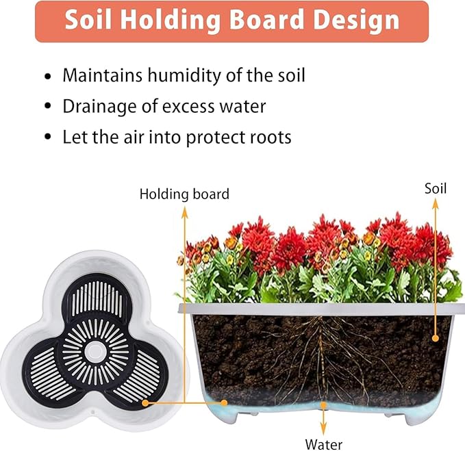 Stackable Planter - Vertical Garden Tower Stackable Planter | Vegetable Tower, Container with Removable Wheels & Tool Kit, Flower Pots Plant Growing System for Indoor Outdoor