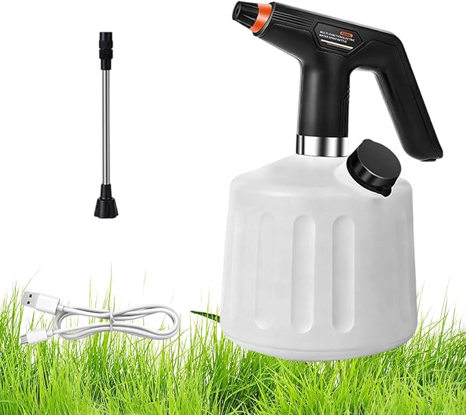 Electric Spray Bottle – 2L Rechargeable Portable Plant Mister, Electric Mister Spray | Fertilizing, Cleaning, Washing, Patio, Lawn, Garden, Indoor, Outdoor, Yard, Gardening Tool, Plant Care Accessory