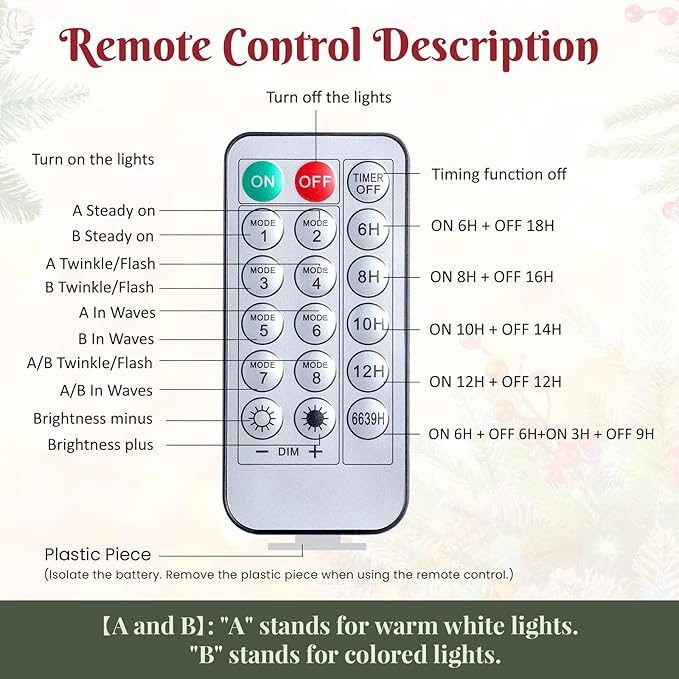 Set of 2 18 Inch Lighted Outdoor Christmas Tree with Remote, Timer, Multi-Color Lights, Battery Operated Pre-lit Frosted Pathway Artificial Urn Filler, Christmas Porch Decorations for Home Porch Yard