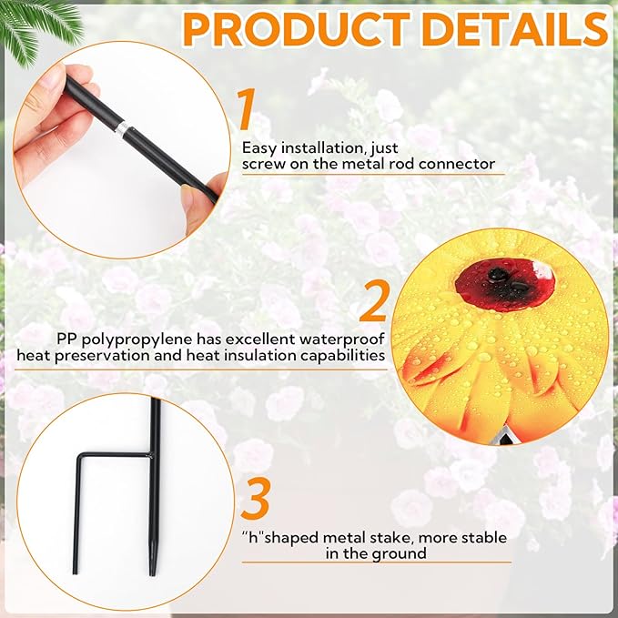 4 Pack Outdoor Small Plant Sunshade 12 Inch Garden Sunshade Tray Provides Shade to Protect Plants from The Hot Sun Umbrella for Potted Live Decor
