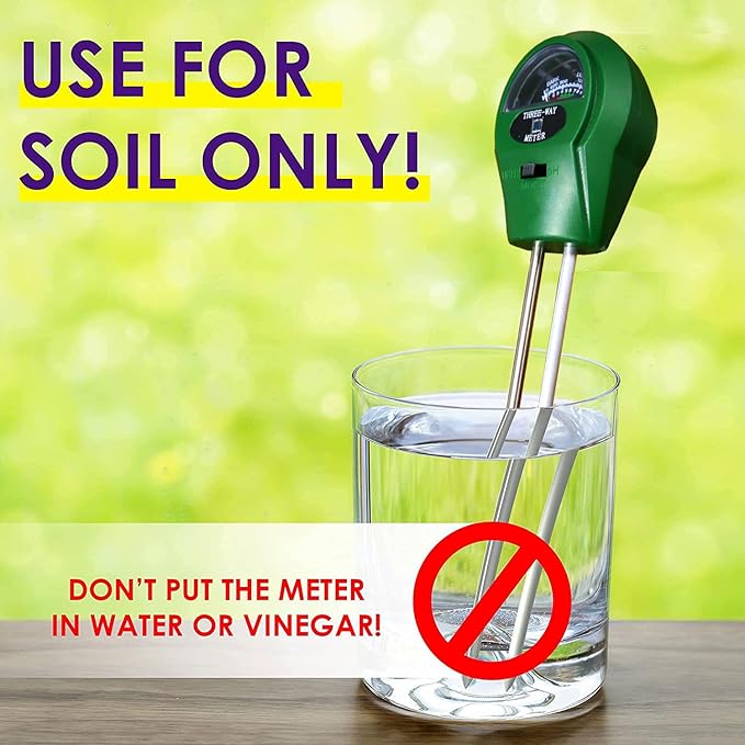 3-in-1 Soil Tester. Soil pH Meter + Moisture Meter +Light Tool for Garden Farm Lawn houseplants Indoor & Outdoor (No Battery Needed) Test Kit for Garde (3 in 1 New)