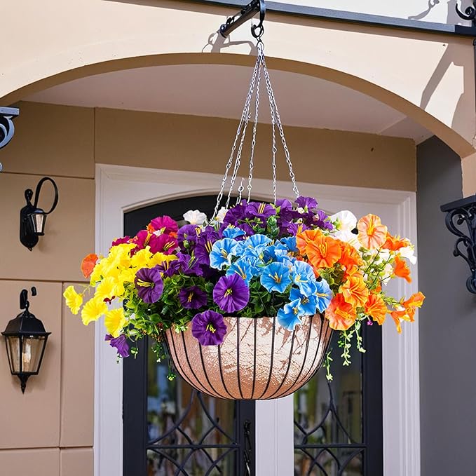 Christmas Artificial Mums 12 Bundles Color Bulk Fake Flowers Faux Planters Real Touch Stems for Outdoors Fall Silk Flower UV Resistant Urn Filler Front Porch Thanksgiving Decorations for Home Garden