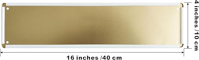 WSUPBPR Welcome To My Home Metal Sign 4x16in Hospitality Plaque for Entryway Wall Decor Host Gift