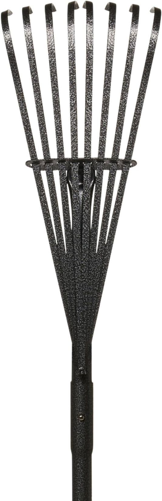 Yard Butler World’s Greatest Rake 8” Wide Shrub Rake, ILT-8 Garden Rake for Lawncare - Convenient Garden Cleaning Accessory - Lightweight Wooden Handle - Steel Tines - Easy to Maneuver