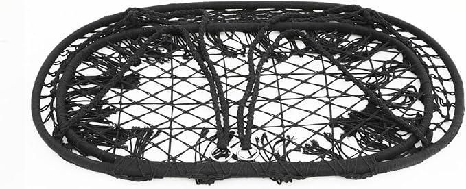 Athena Collection Hammock Swing Chair with 2 Seat, Max 700 Lbs, Outdoor Large Cotton Rope Chair Hanging Macrame Chair with 3 Soft Cushion, Swing Chair for Outdoor Indoor Patio Garden, Black