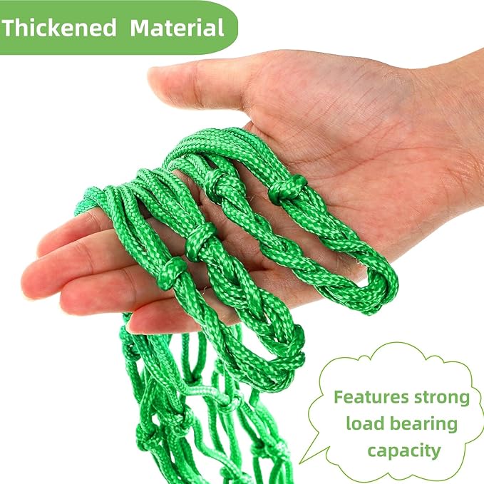16 Pieces Watermelon Net, Melon Hammocks Cradles with 100 Cable Zip Ties, Heavy Duty Trellis Hammock Net, Pumpkin Support Hanging Bag for Watermelon, Pumpkin and Cantaloupe