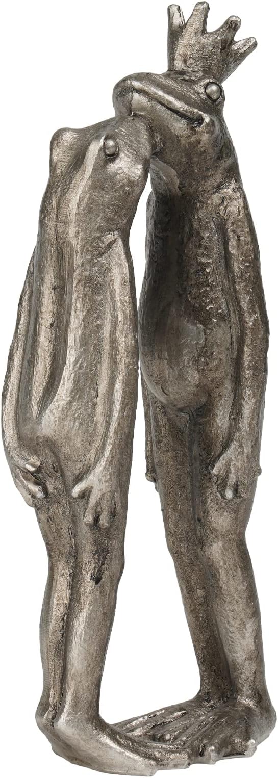 Frog Decor Garden Statue Decor Outside - Artgenius Couple Kiss Plog Statue Outside Frog Figurines for Yard Patio Lawn Decorations Couple Frogs Front Yard Decorations Outdoor 3.6"2.1"8.7" LC Lcdecohome