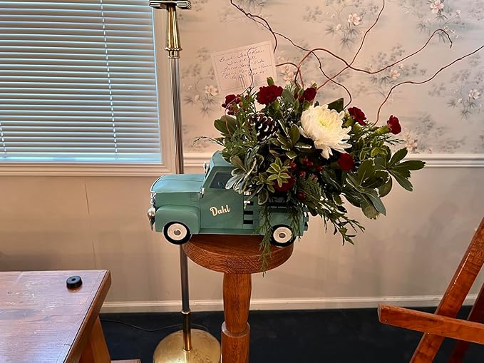 Vintage Metal Truck Planter,Farmhouse Truck Decor,DIY Home Decor & Seasonal Decor,Blue