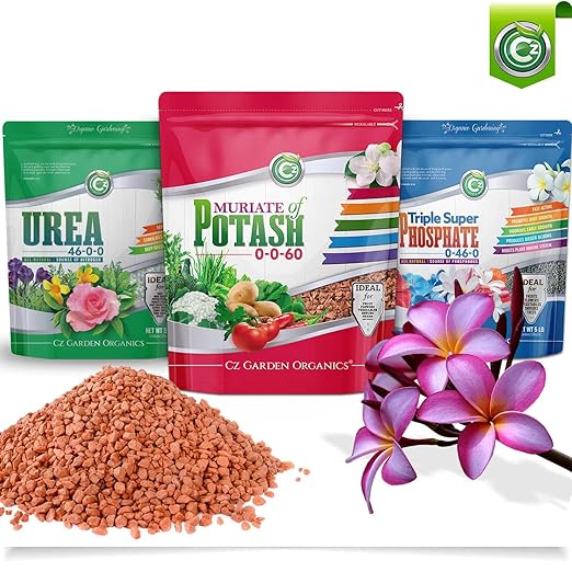 Muriate of Potash 0-0-60 Fertilizer Made in USA - MOP Potassium Plant Food for Indoor/Outdoor Plants, Flower Gardens, Fruit and Vegetable Gardens, Holistic Herbs, Trees and Lawns!