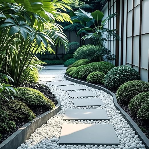 Pebbles for Indoor Plants, 10lbs White Pebbles 0.5-1.2 Inch Decorative River Rocks for Planters, High Polished Stones for Vase Filler Fish Tank Landscaping Garden