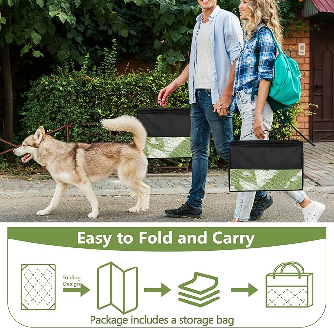 Cekene Round Outdoor Rugs Waterproof 8Ft Reversible Outdoor Patio Rugs Portable RV Camping Mats Lightweight Plastic Straw Rugs Outdoor Area Rug for Patio Picnic Beach BBQ, Black/Camel