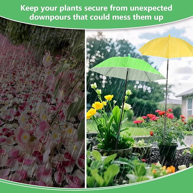 Plant Umbrellas for Outdoor Plants, Garden Umbrella Shade for Potted Plants and Garden Beds, Provide Shade to ‌Defend Plants From Blazing Sun