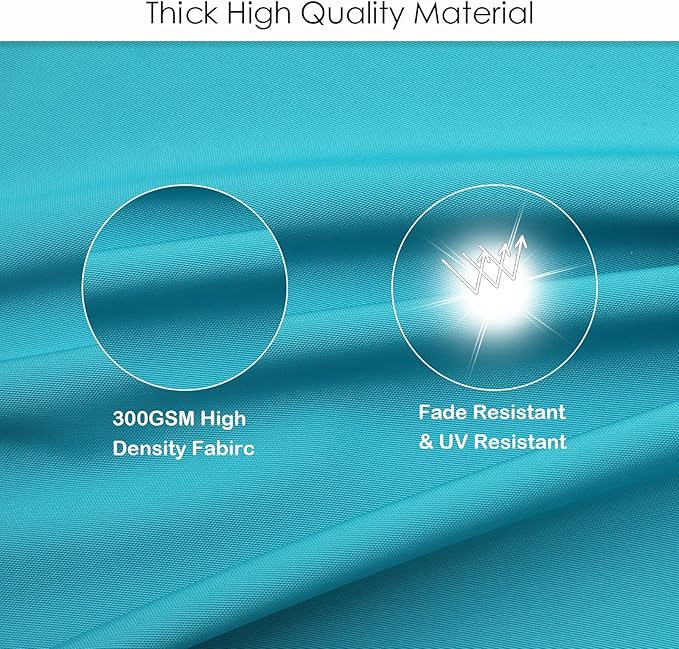 idee-home Outdoor Chair Cushions Set of 2, Thick 17" x 17" x 2" Outdoor Seat Cushions Patio Furniture Waterproof with Ties, Dining Pads